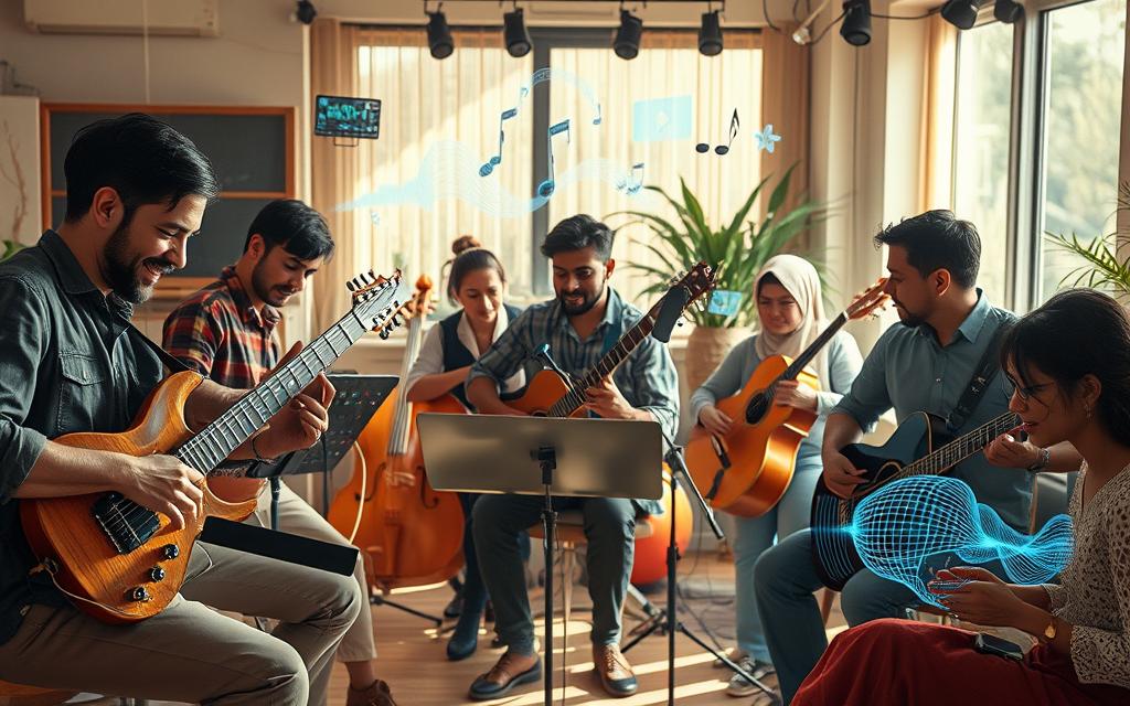 globale Musik-Kollaboration mit KI