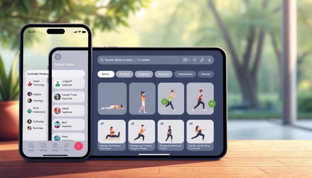 Funktionen und Möglichkeiten der Fitness-App