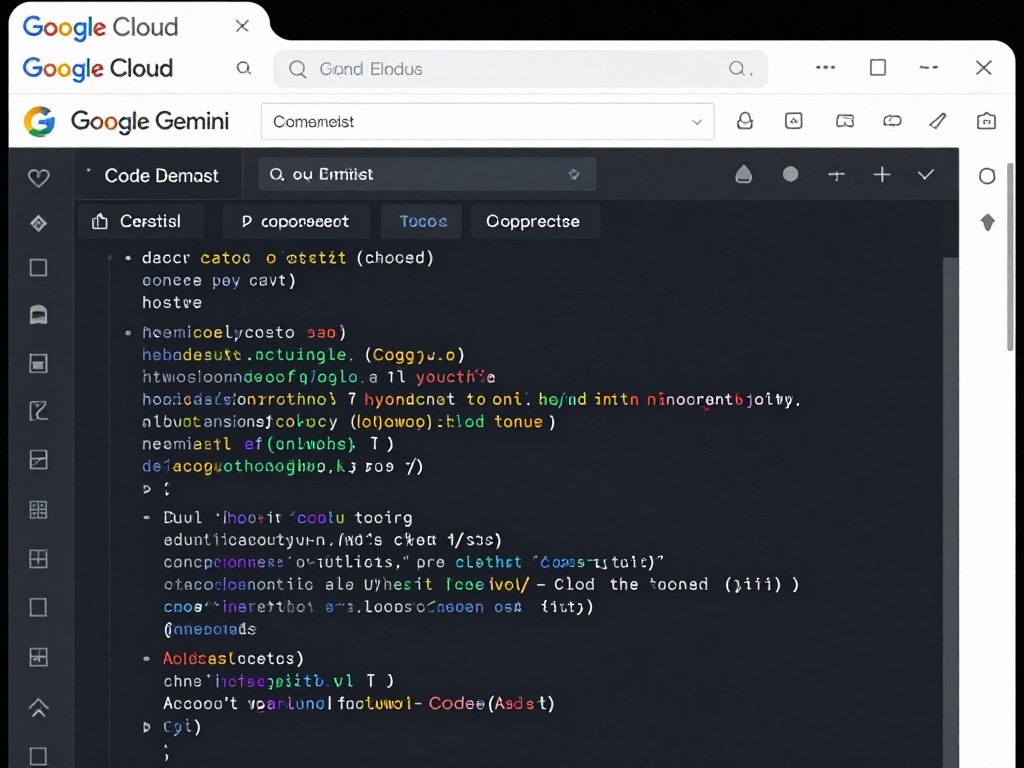 Google Gemini Code Assist Interface mit Cloud-Integration