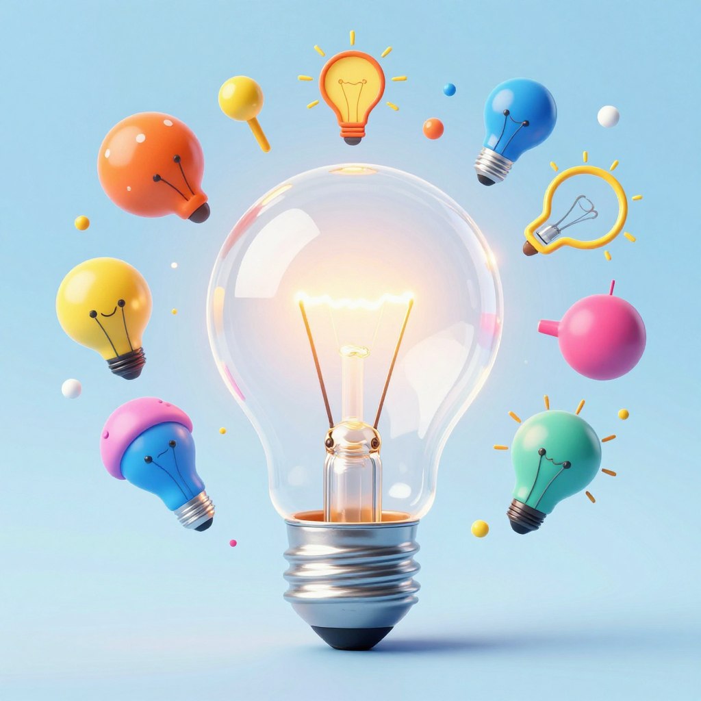 Kreative Inspiration durch KI-Tools dargestellt